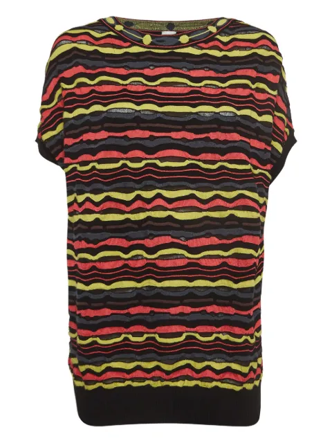 Missoni Pre-Owned wave-stripe top Black 939673