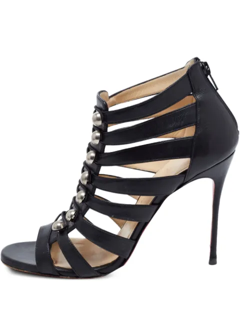 Christian Louboutin Pre-Owned Denis Caged heeled sandals Black 715971