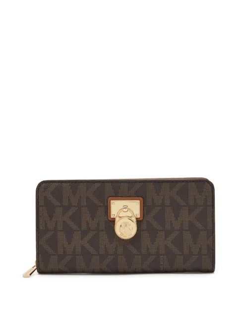 Michael Kors Vintage large monogram-print wallet Brown 819348