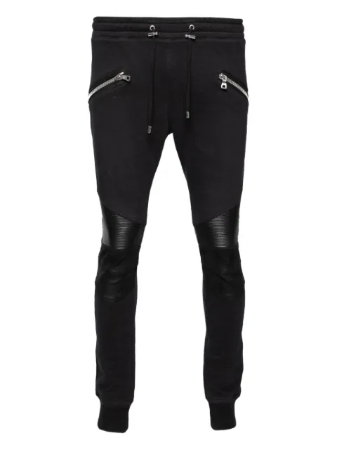 Balmain Pre-Owned logo-embroidered track pants Black 625870