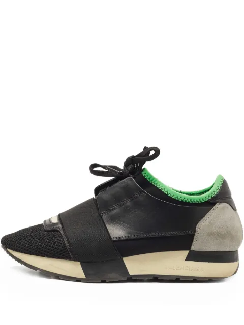 Balenciaga Pre-Owned panelled sneakers Black 822650