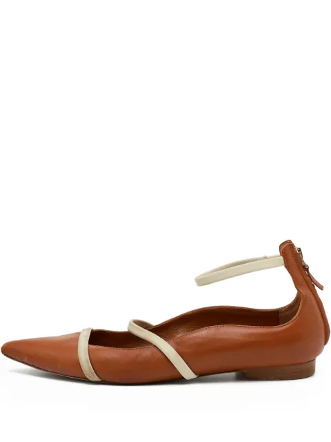 Malone Souliers leather ballet flats Brown 634985