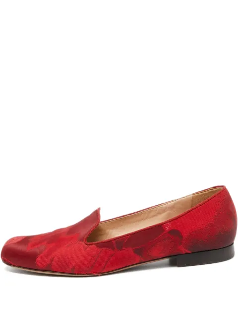 Valentino Garavani Pre-Owned satin loafers Red 647234