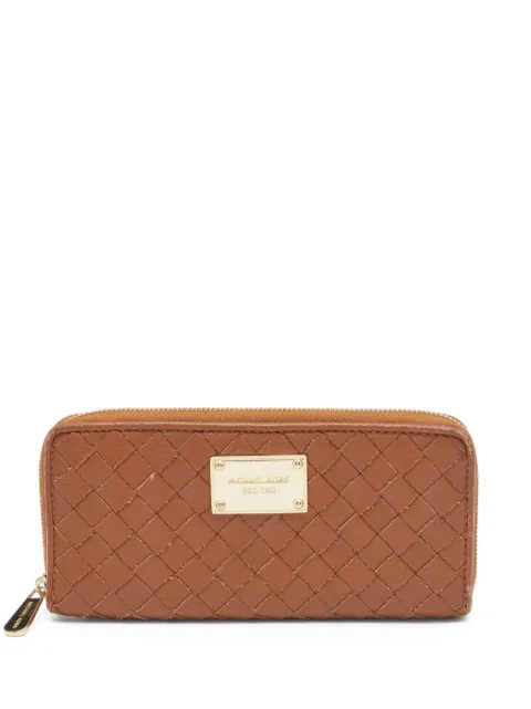 Michael Kors Vintage pre-owned woven zip-around wallet Brown 671125
