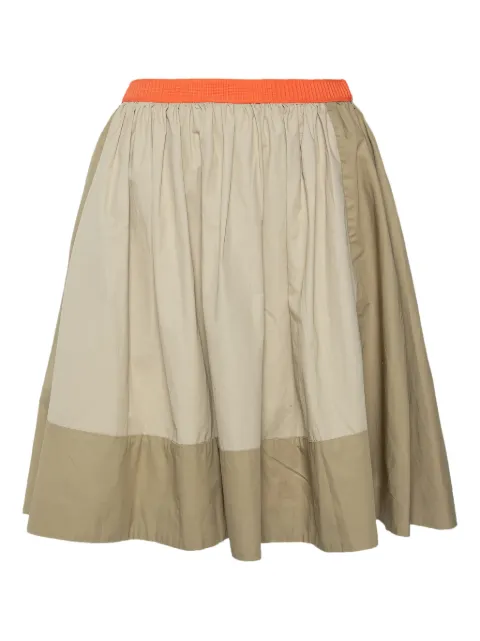 Chloé Pre-Owned panelled mini skirt Neutrals 479248