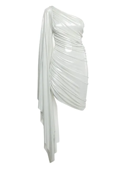 Norma Kamali Vintage pre-owned draped one-shoulder mini dress White 1120894