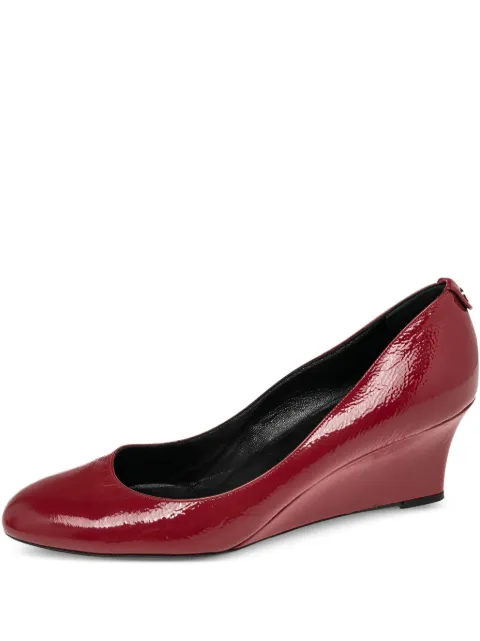 Gucci Pre-Owned 85mm wedge pumps Red 526771