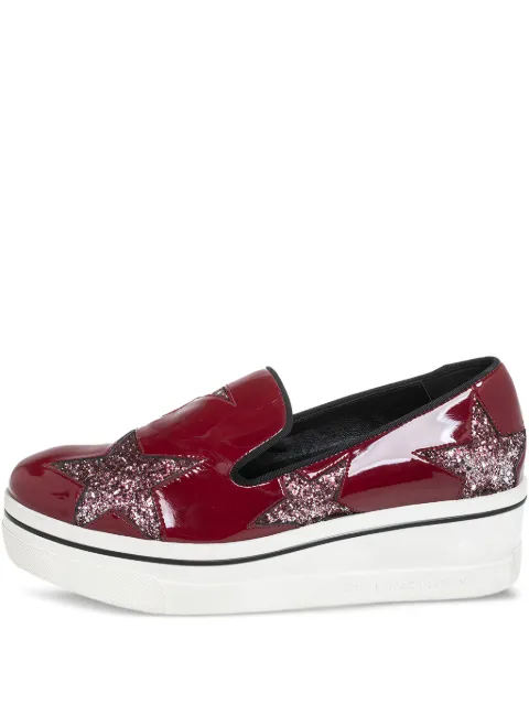 Stella McCartney Pre-Owned patent-leather platform sneakers Red 433934