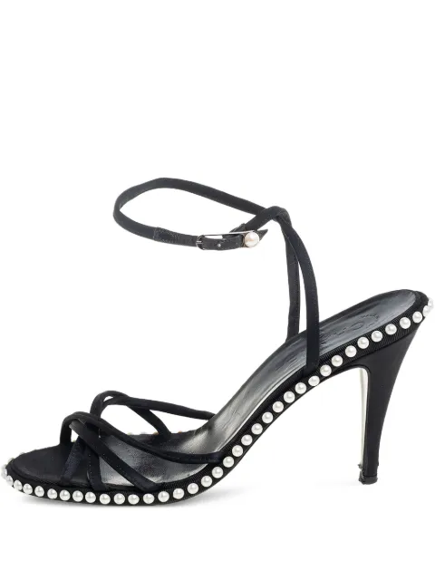 CHANEL Pre-Owned 100mm strappy sandals Black 445020