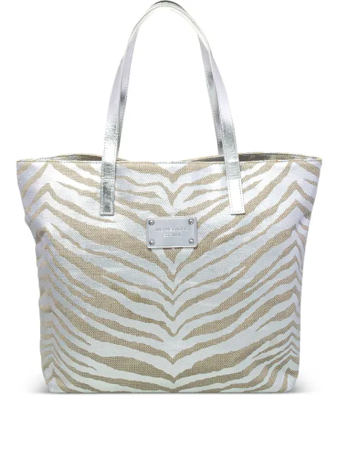 Michael Kors Vintage zebra-print tote bag Neutrals 470970