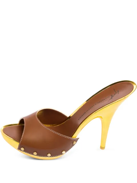 Giuseppe Zanotti Vintage 140mm leather sandals Brown 578491