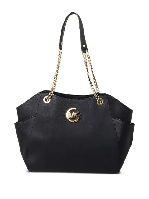 Michael Kors Vintage Jet Set leather shoulder bag Black 467368