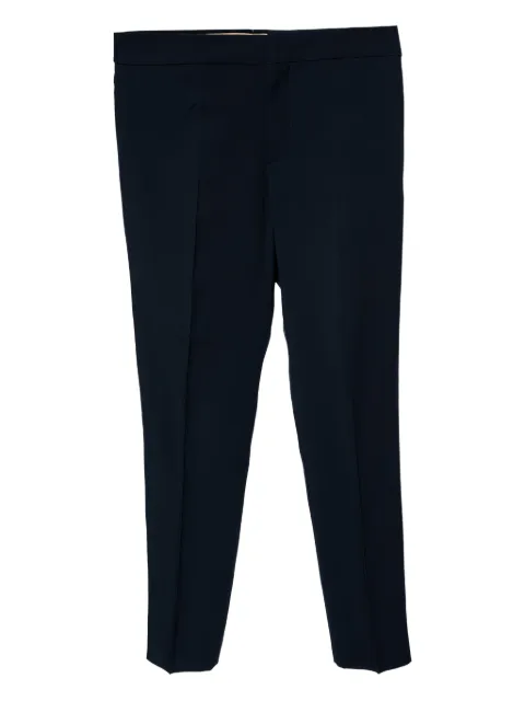 Chloé Pre-Owned tailored welt-pockets trousers Blue 502508