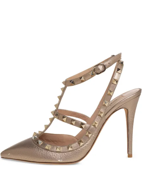 Valentino Garavani Pre-Owned 115mm Rockstud pumps Gold 427287