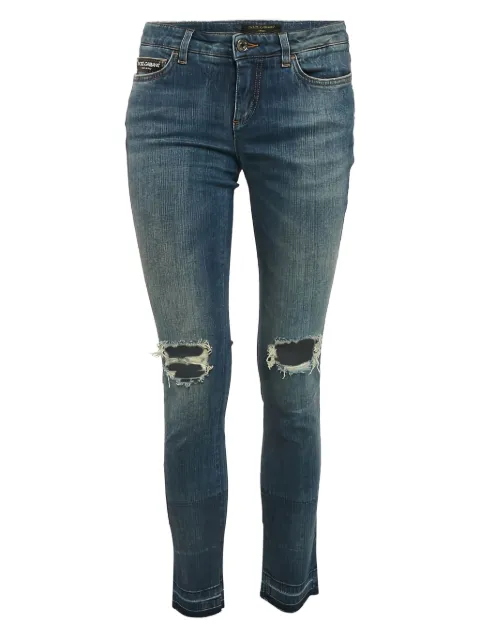 Dolce & Gabbana Pre-Owned distressed-effect jeans Blue 1122155