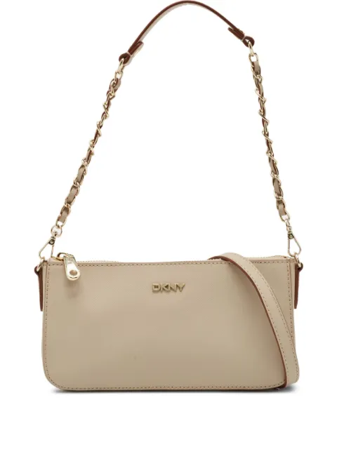 DKNY Vintage pre-owned Adria chain-embellished crossbody bag Neutrals 1121774