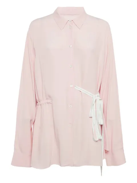 Marni Pre-Owned side-tie shirt Pink 1122333