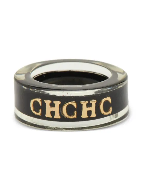 Carolina Herrera Vintage Pre-Owned CH ring White 1110651