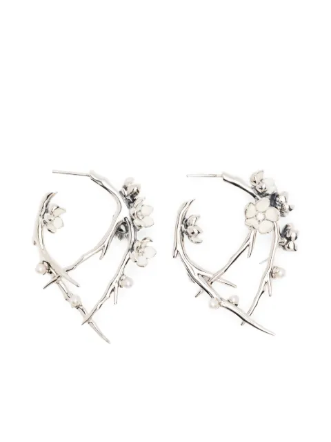 Shaun Leane sterling silver multi-stone flower earrings Silver CB016SSWHEOS