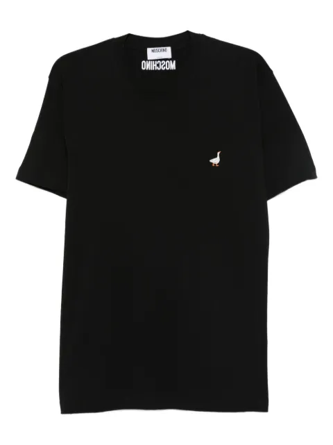 Moschino embroidered-goose T-shirt Black J07145241