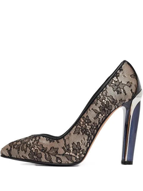 Alexander McQueen Pre-Owned laced heeled pumps Neutrals 1038197