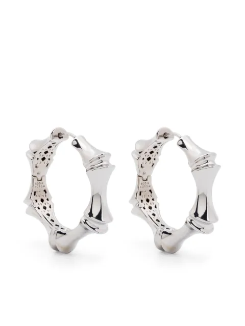 Eddie Borgo large Bambu hoop earrings Silver ER310801