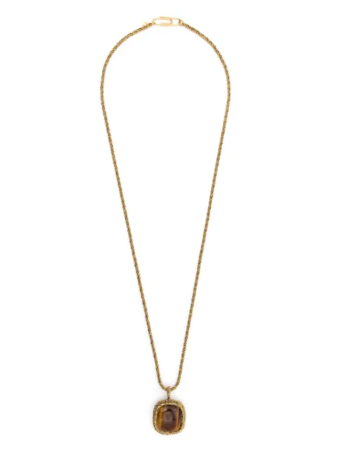 Aurelie Bidermann Miki tiger eye necklace Gold SS25SA05MG
