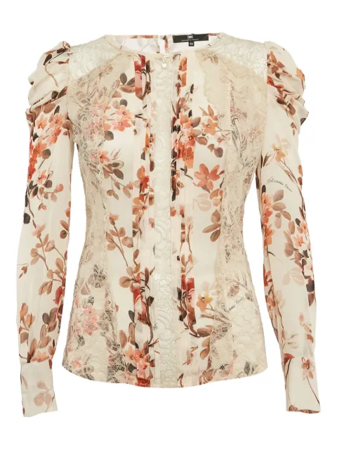 Elisabetta Franchi 2024 floral lace-embellished blouse White 1101658