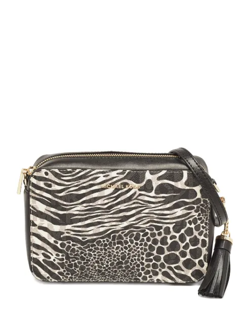 Michael Kors Vintage pre-owned animal-print crossbody bag Black 1104147