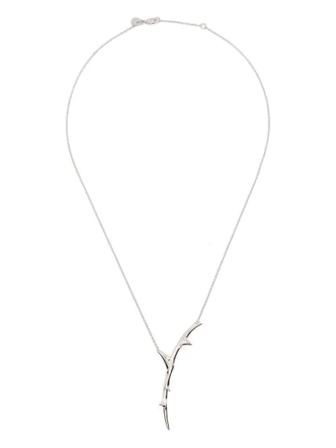 Shaun Leane Rose Thorn single drop pendant necklace Silver RT017SSNANOS