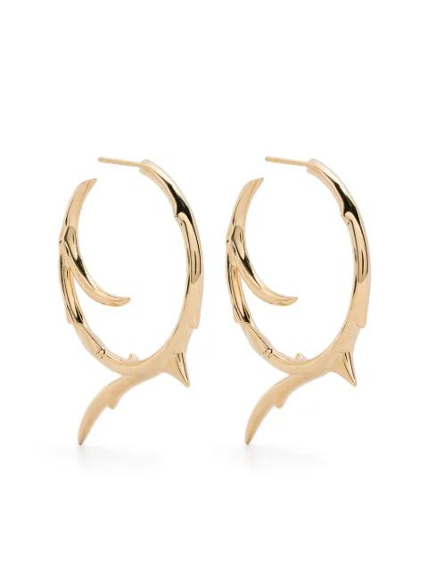 Shaun Leane large Rose Thorn hoop earrings Gold RT025YVNAEOS