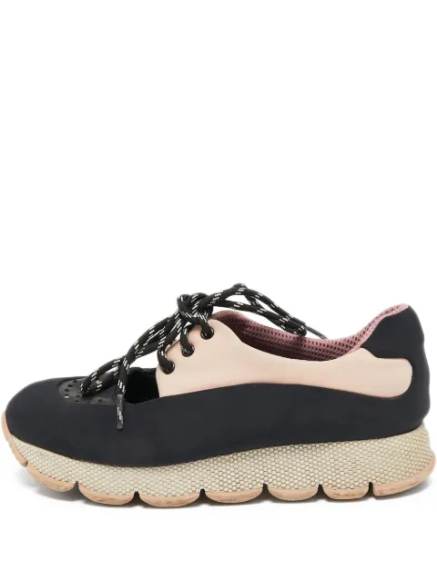Prada Pre-Owned cut out-detail sneakers Black 1106726
