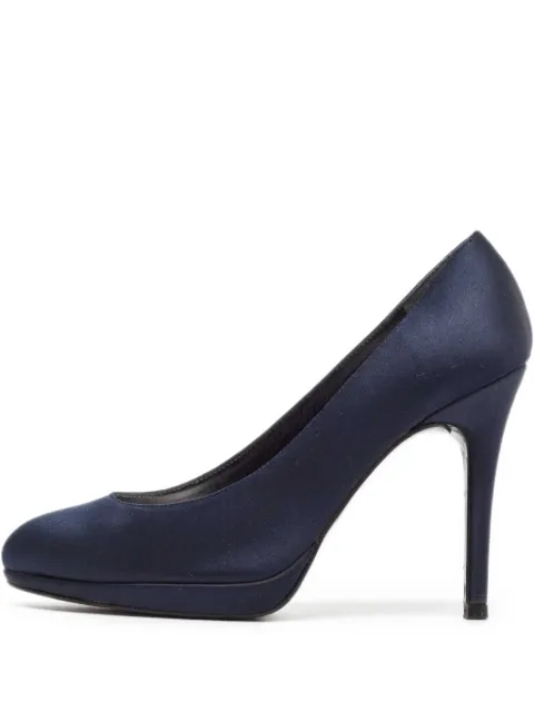 Stuart Weitzman pre-owned 120mm satin-finish platform pumps Blue 1076259