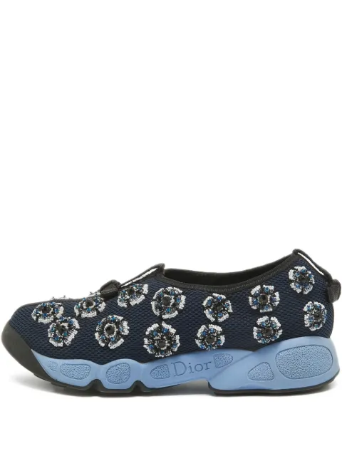 Christian Dior Pre-Owned Fusion slip-on sneakers Blue 1055573