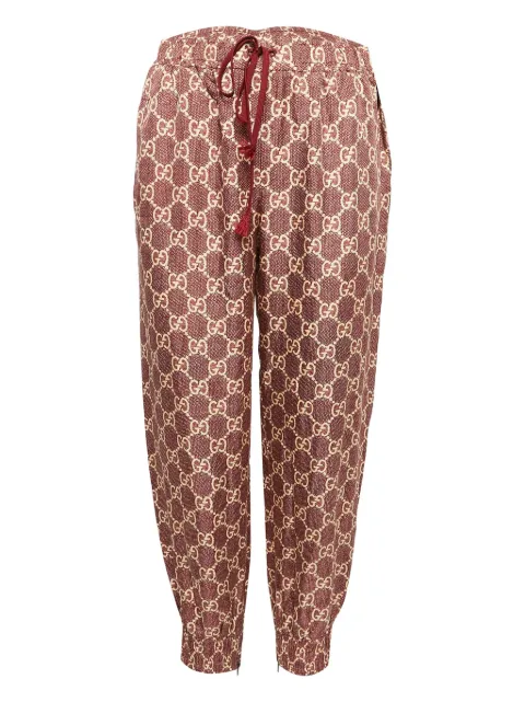 Gucci Pre-Owned GG-print trousers Red 1061482