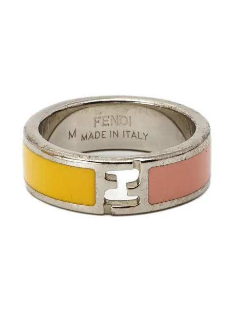 Fendi Pre-Owned The Fendista ring Silver 980430