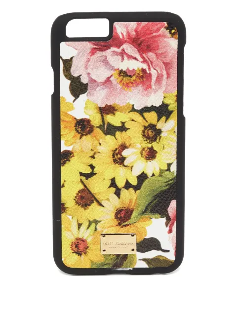 Dolce & Gabbana Pre-Owned floral-print iPhone 6 case Black 891033