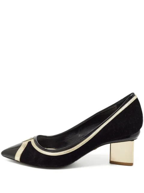 Nicholas Kirkwood pre-owned 60mm pointed-toe block-heel pumps Black 958033
