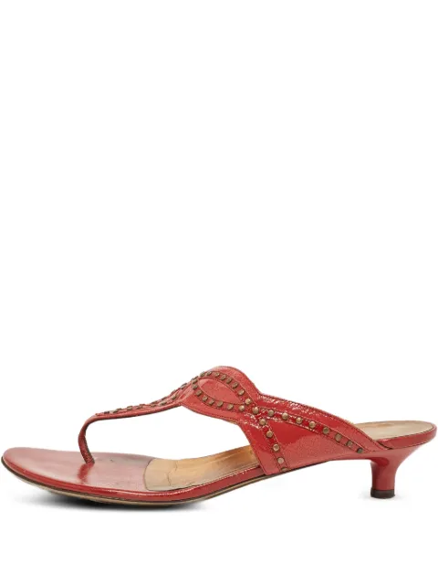 Ferragamo Pre-Owned 50mm leather sandals Red 929184