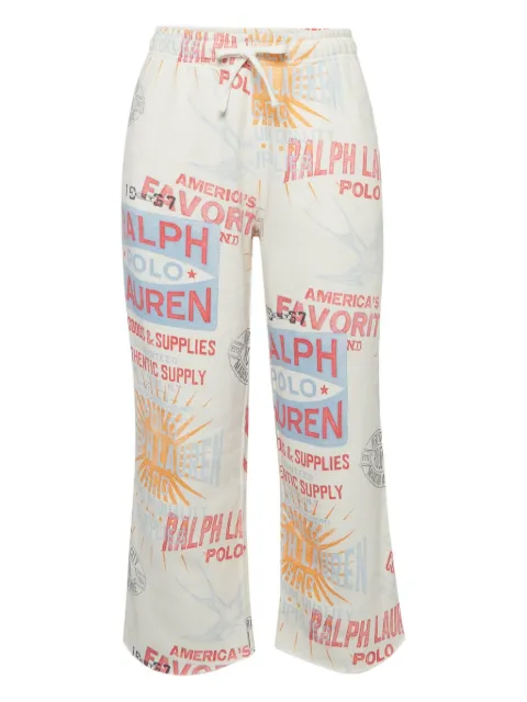 Polo Ralph Lauren Vintage pre-owned logo-print trousers White 973314