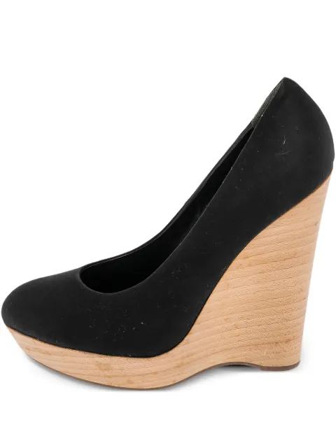 Saint Laurent Pre-Owned 140mm suede pumps Black 555319