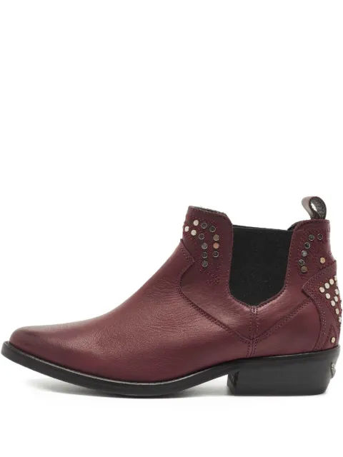Zadig&Voltaire pre-owned Thylana stud-embellished cowboy boots Red 858926