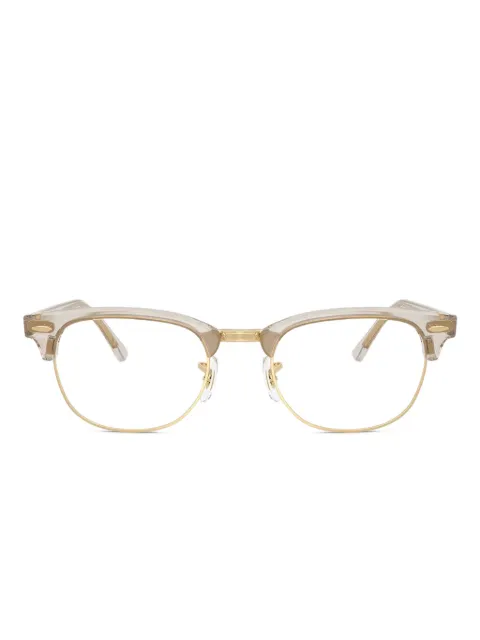 Ray-Ban Clubmaster geometric-frame glasses Grey RX51548291