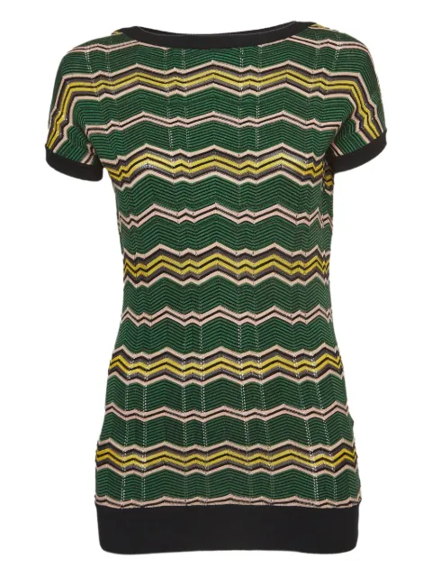 Missoni Pre-Owned zigzag-knit top Green 963862
