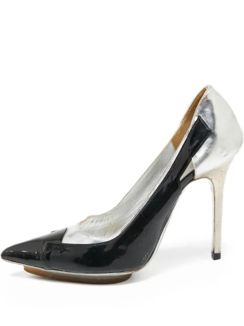 Balenciaga Pre-Owned 110mm leather pumps Silver 644672