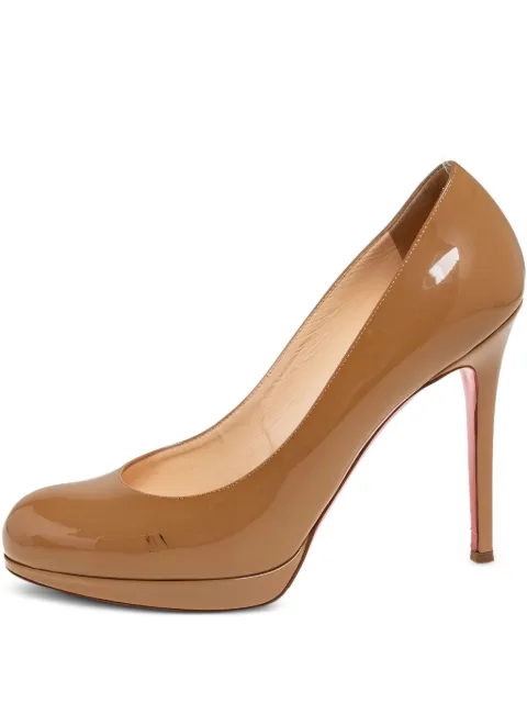 Christian Louboutin Pre-Owned 110mm leather pumps Brown 572498