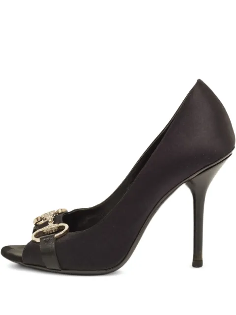 Gucci Pre-Owned 110mm leather sandals Black 928389