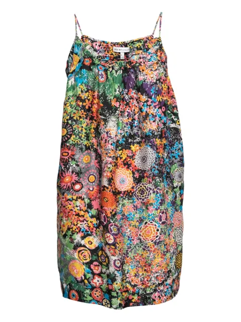 See By Chloé Vintage pre-owned floral-print mini dress Black 643458