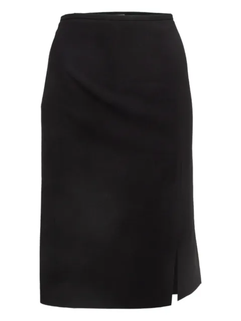 Armani Vintage side-slit skirt Black 948168