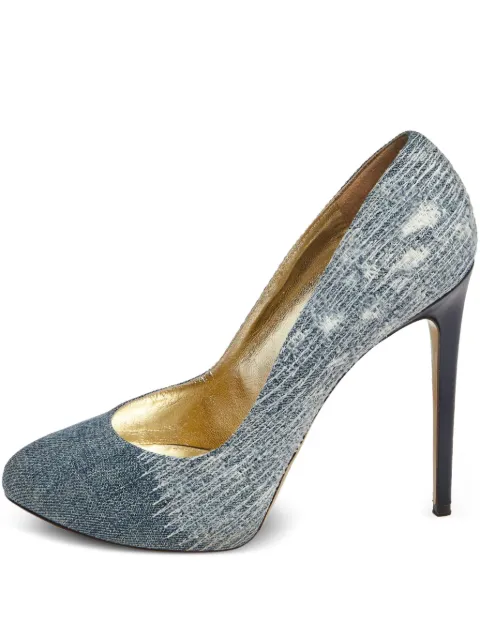 Dolce & Gabbana Pre-Owned 130mm denim pumps Blue 599677